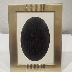 Vintage Brass Tabletop Frame Art Deco Style With Oval Mat